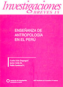 Enseñanza de antropología en el Perú Enseñanza de antropología en el Perú