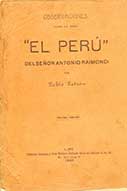 Observaciones sobre la obra “El Perú” del Señor Antonio Raimondi 