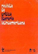 Revista de Crítica Literaria Latinoamericana N°5