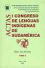 Actas I Congreso de lenguas indígenas de sudamérica (2 tomos)