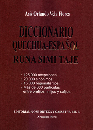Diccionario quechua-español runa simi taje