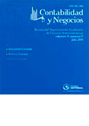 Contabilidad y Negocios. Vol. 10, N° 20