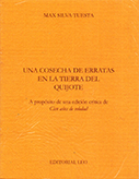 Una cosecha de erratas en la tierra del Quijote. A propósito de una edición crítica de Cien años de soledad