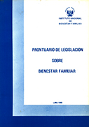 Prontuario de Legislación sobre Bienestar Familiar