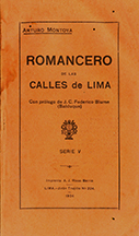 Romancero de las calles de Lima. Serie V.