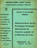 Abastecimiento de los principales productos alimenticios de consumo popuar en el Mercado de Lima