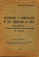 Crecimiento y alimentación de los aborígenes de Anta