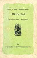 Lima en 1900. Estudio crítico y antología