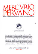 Mercurio Peruano: Revista de humanidades. Año XCVII - N° 527-528