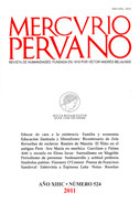 Mercurio Peruanos. Revista de humanidades N° 524 Mercurio Peruanos. Revista de humanidades N° 524