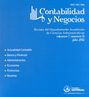 Contabilidad y Negocios. Vol. 7. N° 13